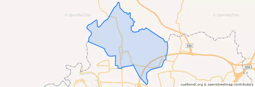 Mapa de ubicacion de 柏板乡.