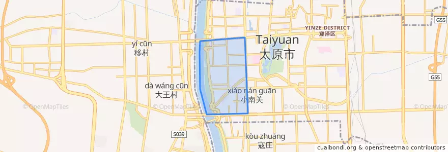 Mapa de ubicacion de 老军营街道.
