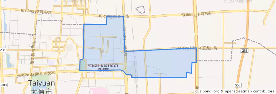 Mapa de ubicacion de 文庙街道.