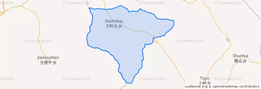 Mapa de ubicacion de 大蛇头乡.