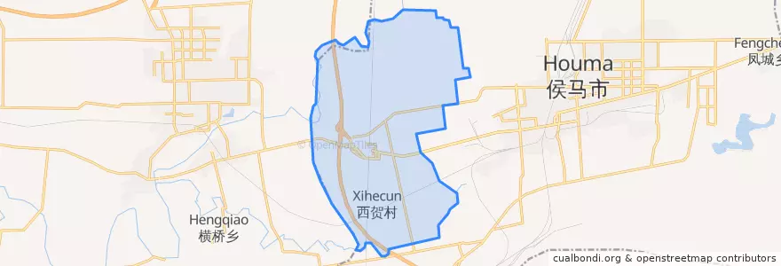 Mapa de ubicacion de Gaocun.