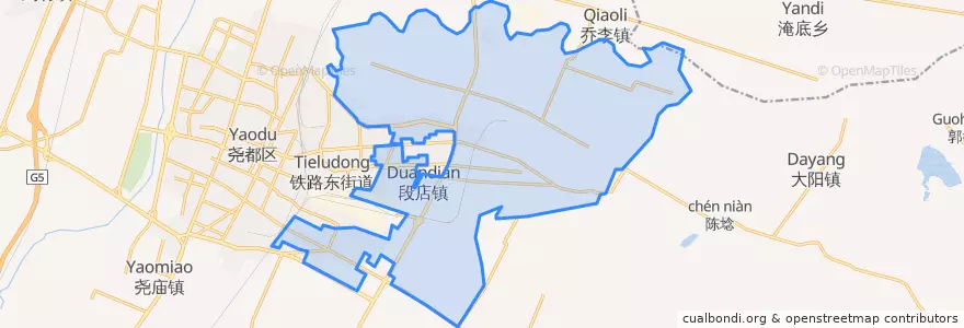 Mapa de ubicacion de Duandian.