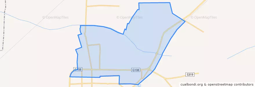 Mapa de ubicacion de 北城区管委会.