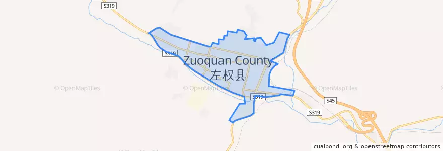 Mapa de ubicacion de Chengqu Subdistrict.