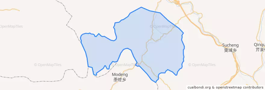 Mapa de ubicacion de 龙泉乡.
