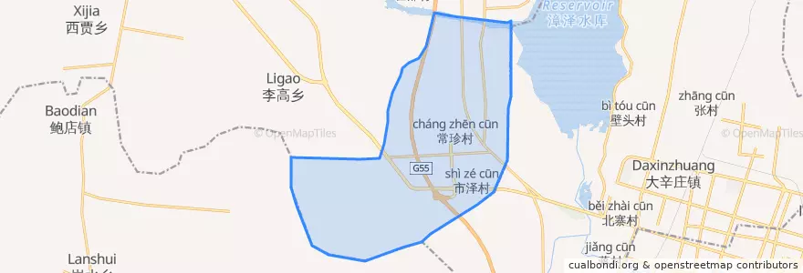 Mapa de ubicacion de 康庄工业园区.