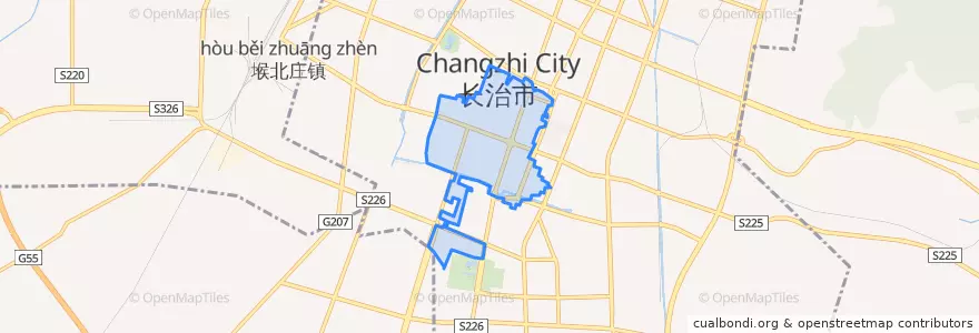 Mapa de ubicacion de Yingxiongnanlu Subdistrict.