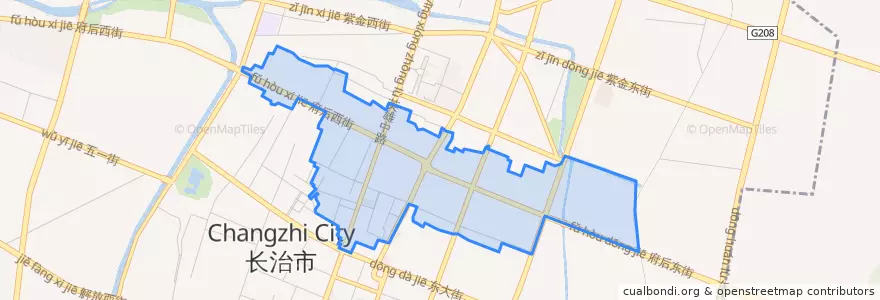 Mapa de ubicacion de Yingxiongzhonglu Subdistrict.