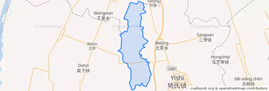 Mapa de ubicacion de 闫家庄工贸区.