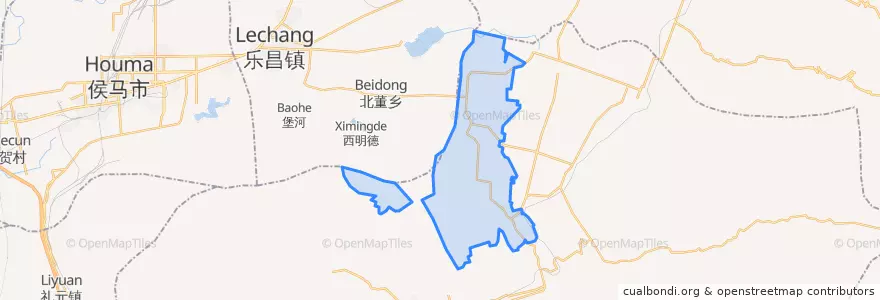 Mapa de ubicacion de 南樊镇.