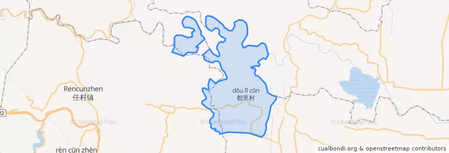 Mapa de ubicacion de 都里镇.