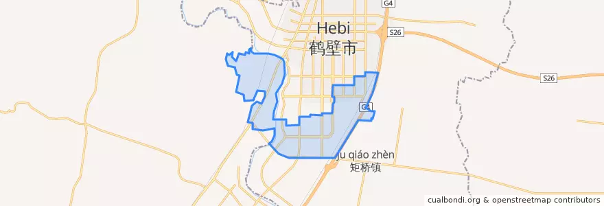 Mapa de ubicacion de 长江路街道.