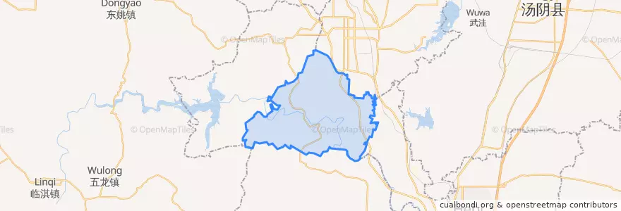 Mapa de ubicacion de 上峪乡.