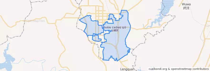 Mapa de ubicacion de 鹿楼乡.
