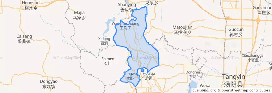 Mapa de ubicacion de 鹤壁集镇.