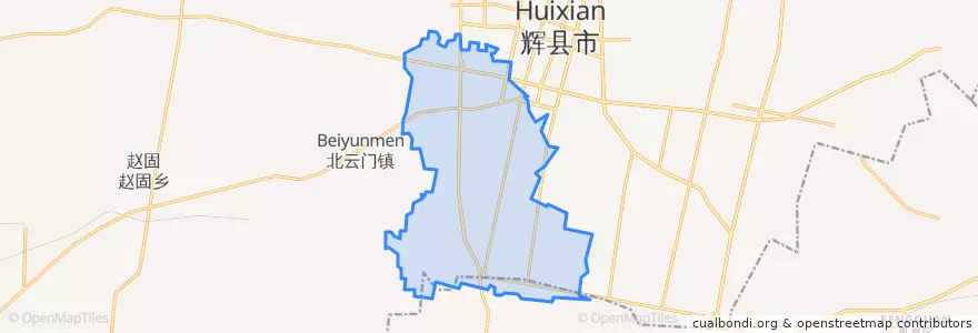 Mapa de ubicacion de 胡桥街道.