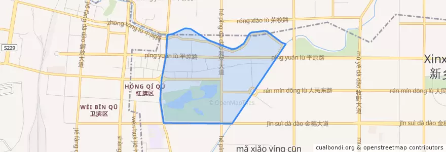 Mapa de ubicacion de Dongjie Subdistrict.
