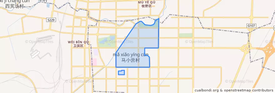 Mapa de ubicacion de 渠东街道.