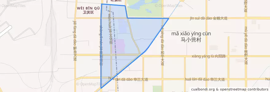 Mapa de ubicacion de 文化街街道.