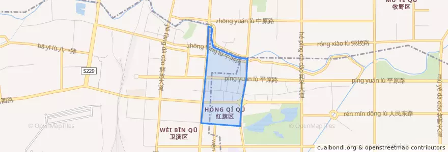 Mapa de ubicacion de 西街街道.