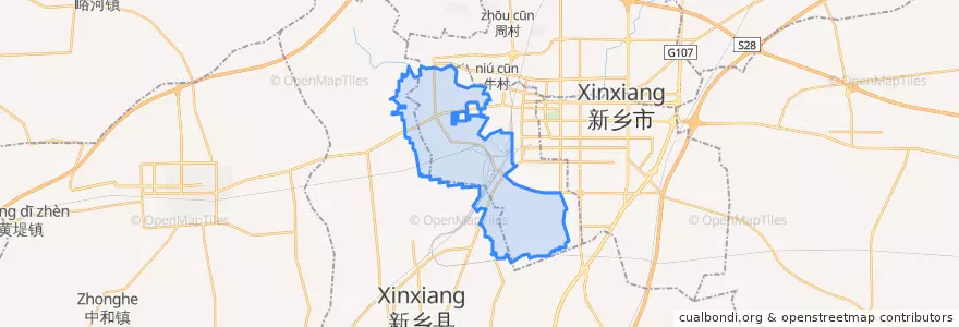 Mapa de ubicacion de 平原乡.