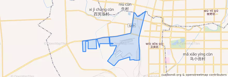 Mapa de ubicacion de 铁西街道.