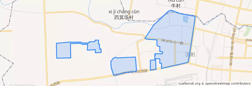 Mapa de ubicacion de 中同街街道.