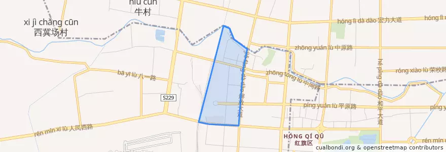 Mapa de ubicacion de 自由路街道.