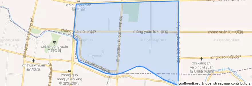 Mapa de ubicacion de Huayuan Subdistrict.