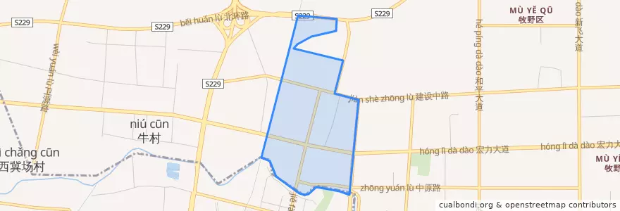 Mapa de ubicacion de 卫北街道.