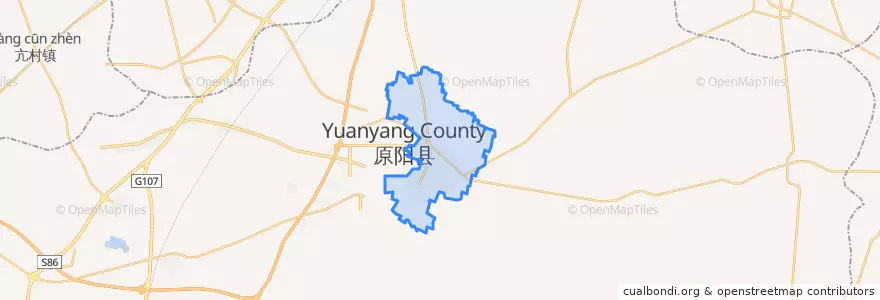 Mapa de ubicacion de 原兴街道.