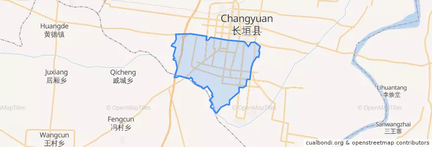 Mapa de ubicacion de 南蒲街道.