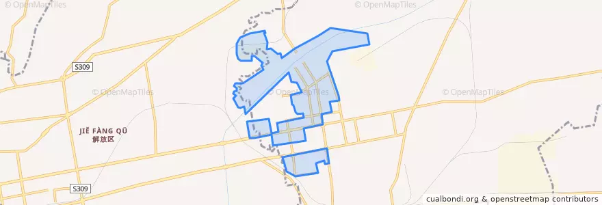 Mapa de ubicacion de 马村街道.