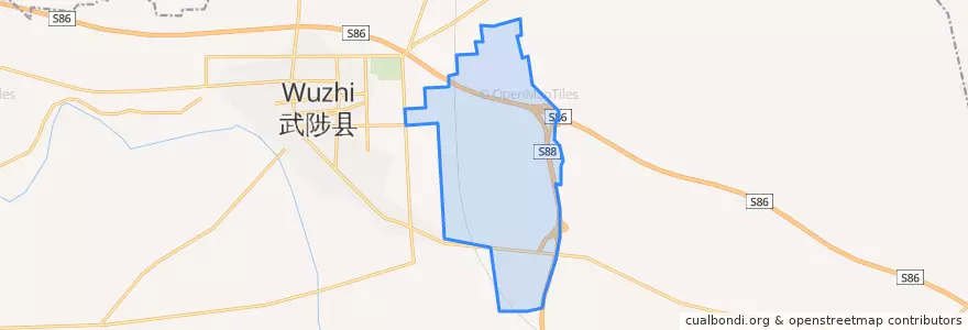 Mapa de ubicacion de 木栾街道.