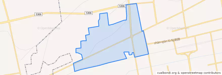 Mapa de ubicacion de 焦西街道.