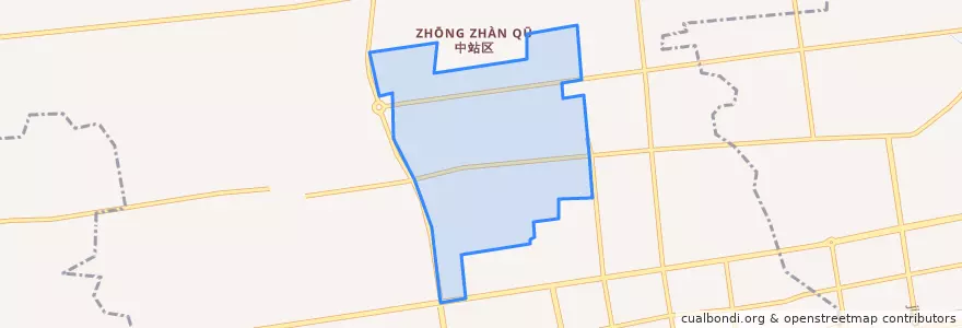 Mapa de ubicacion de Qibaijian.