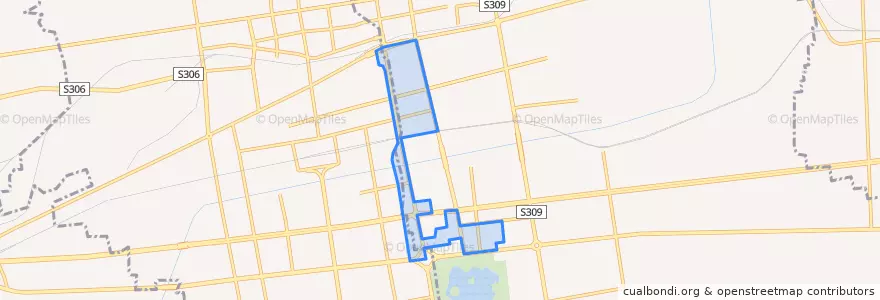 Mapa de ubicacion de 定和街道.