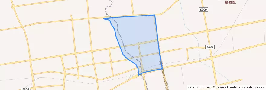 Mapa de ubicacion de 东方红街道.