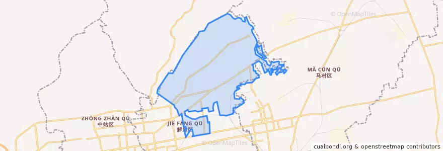 Mapa de ubicacion de 中星街道.