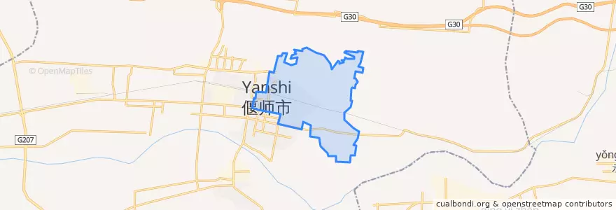 Mapa de ubicacion de 槐新街道.