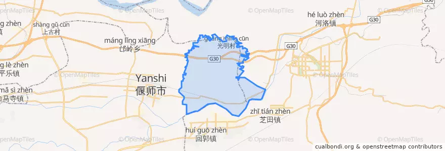 Mapa de ubicacion de 山化镇.