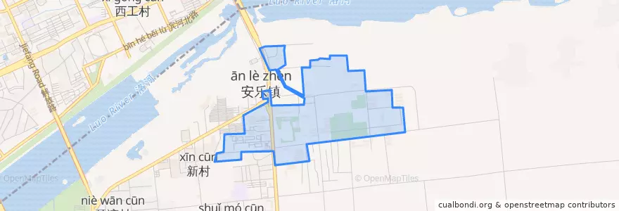 Mapa de ubicacion de 安乐街道.
