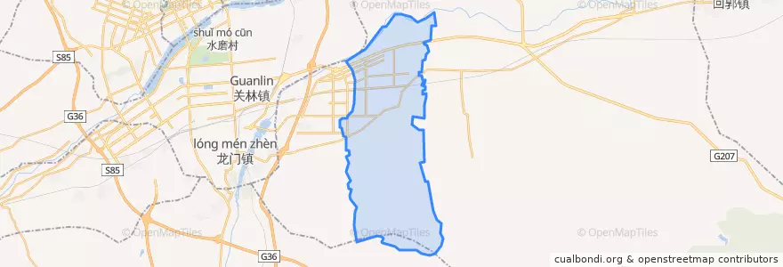 Mapa de ubicacion de 李村镇.