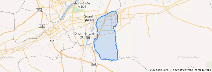 Mapa de ubicacion de 诸葛镇.