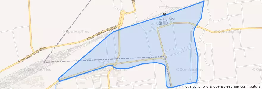 Mapa de ubicacion de 瀍西街道.