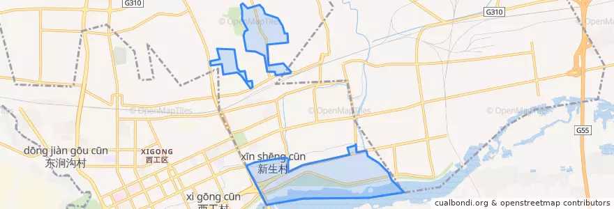 Mapa de ubicacion de 洛浦街道.