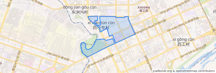Mapa de ubicacion de 汉屯路街道.