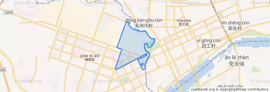 Mapa de ubicacion de 长春路街道.
