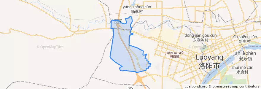 Mapa de ubicacion de 工农街道.