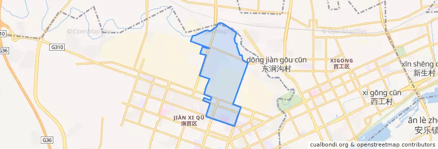 Mapa de ubicacion de 天津路街道.